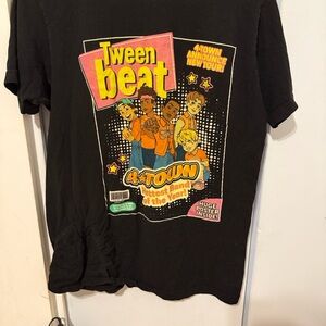 Turning Red Tween Beat Black Graphic Tee